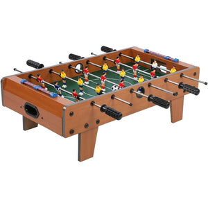 Masa de fotbal cu teren si 18 jucatori Flippy, cu tablou pentru scor, din metal, lemn si ABS, 50 x 25 x 15.5 cm, pentru copii-0