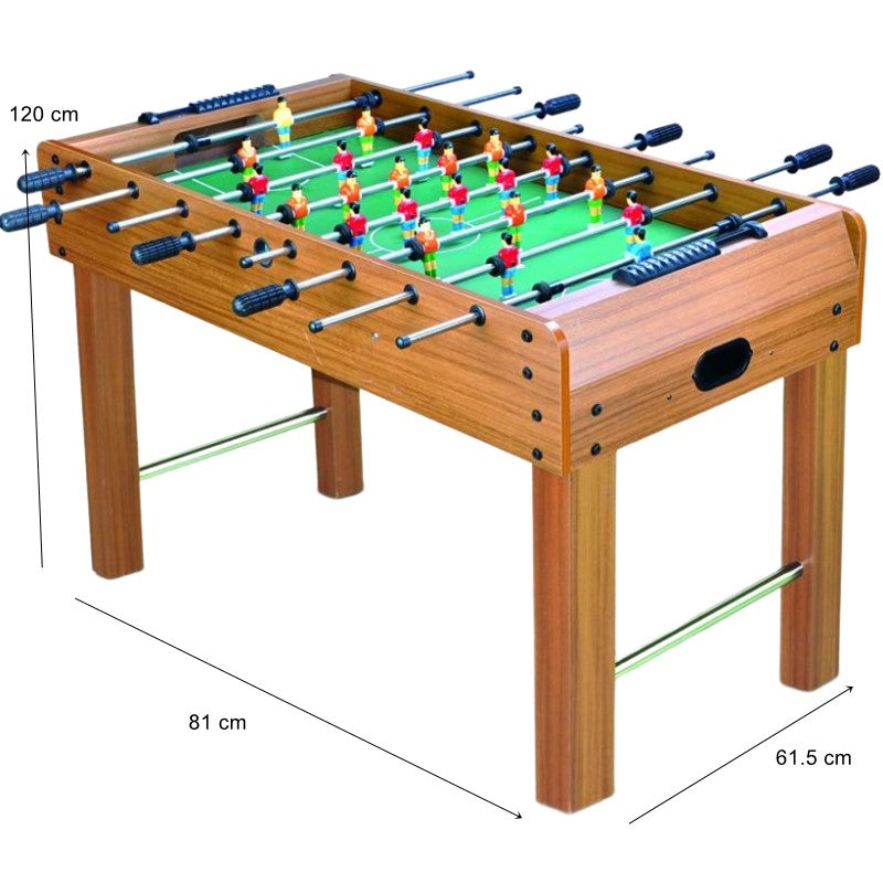 Masa de Fotbal cu Teren si 21 Jucatori Flippy, 8 Manere, cu Tablou pentru Scor, din Metal, Lemn si ABS, 120 x 61.5 x 81 cm, cu Picioare, pentru copii/adulti-1