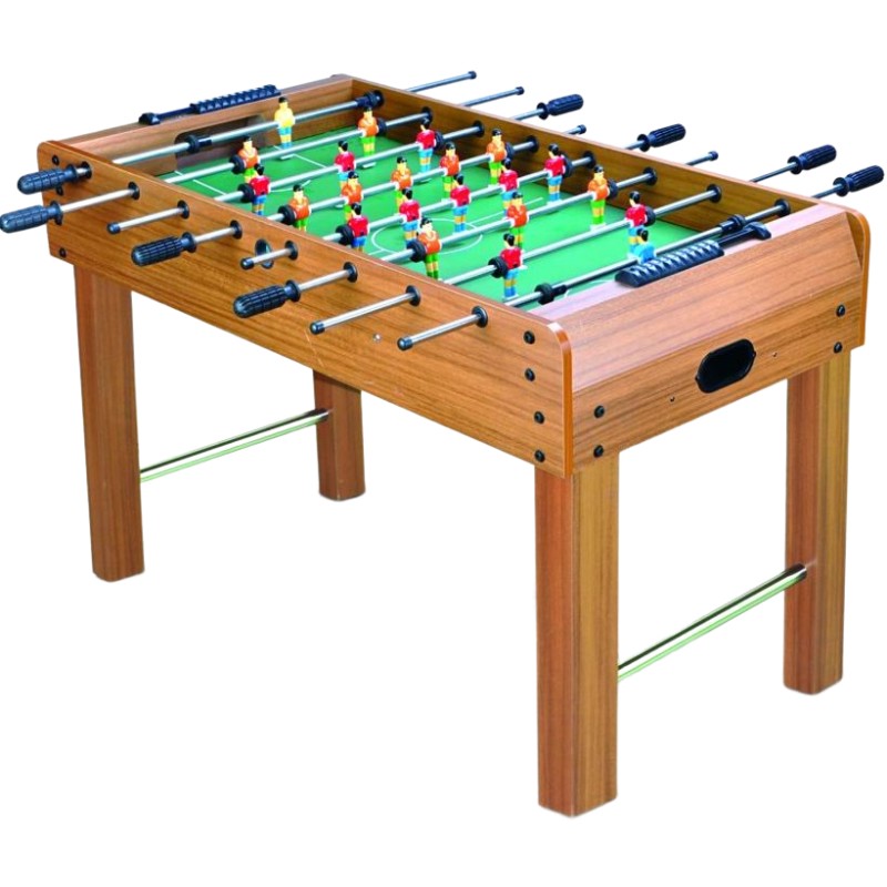 Masa de Fotbal cu Teren si 21 Jucatori Flippy, 8 Manere, cu Tablou pentru Scor, din Metal, Lemn si ABS, 120 x 61.5 x 81 cm, cu Picioare, pentru copii/adulti-0