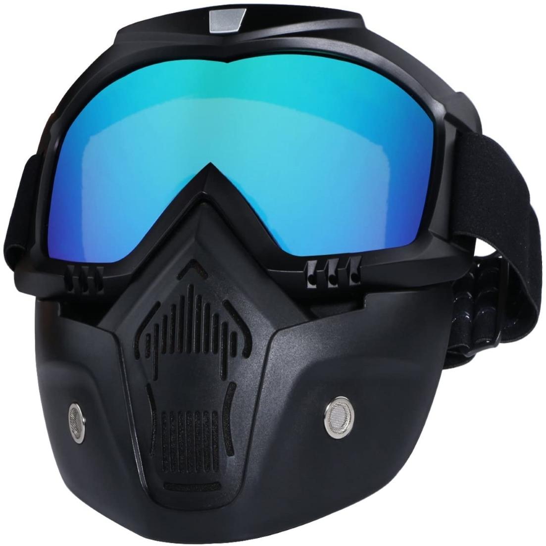 Masca de Protectie cu Ochelari Detasabili, cu destinatie Moto, ATV, SSV, QUAD-1