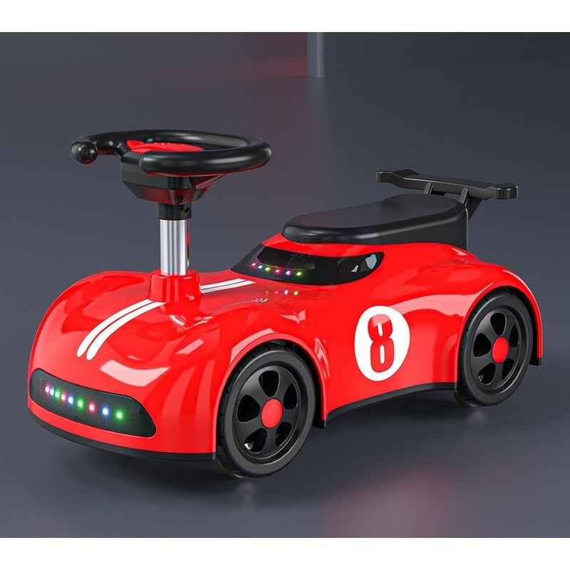 Masina pentru Copii, Flippy, 1-3 ani, Impingere, Bluetooth, Muzica, din ABS, 4 Roti, Inaltime Sezut 22 cm, Rosu-1