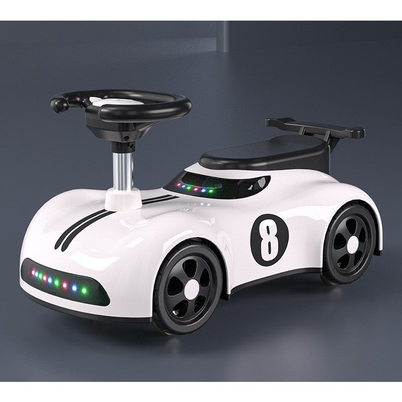 Masina pentru Copii, Flippy, 1-3 ani, Impingere, Bluetooth, Muzica, din ABS, 4 Roti, Inaltime Sezut 22 cm, Alb-1