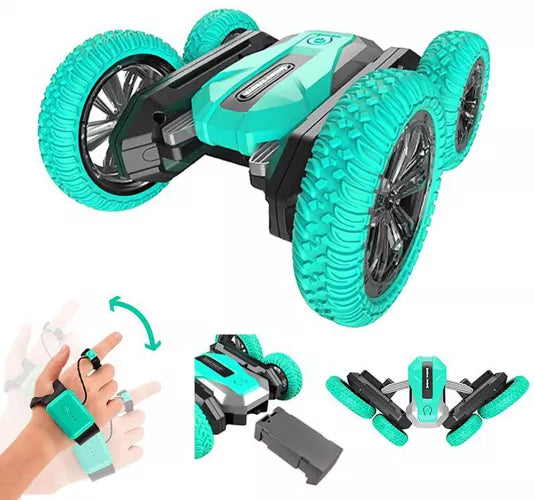 Masina cu telecomanda cu Rotire 360°, Timebox, 4WD, Off-road, lumini LED, Albastru