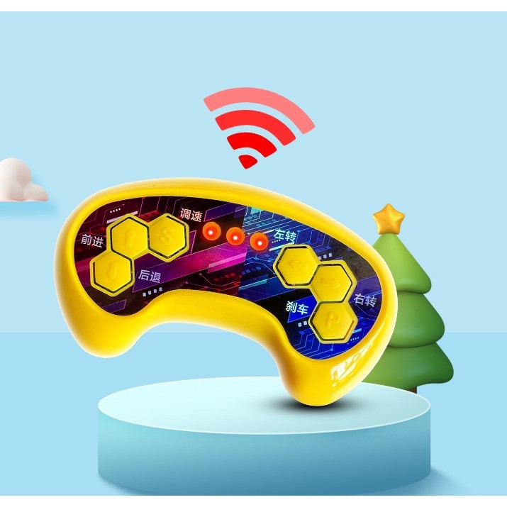 Masinuta electrica cu telecomanda pentru copii, Flippy, roti spate rotire 360, 3- 6 ani, curea siguranta, baloane de sapun, lumini si sunete, self control si prin telecomanda, cu pedale de acceleratie si frana, rosie-6