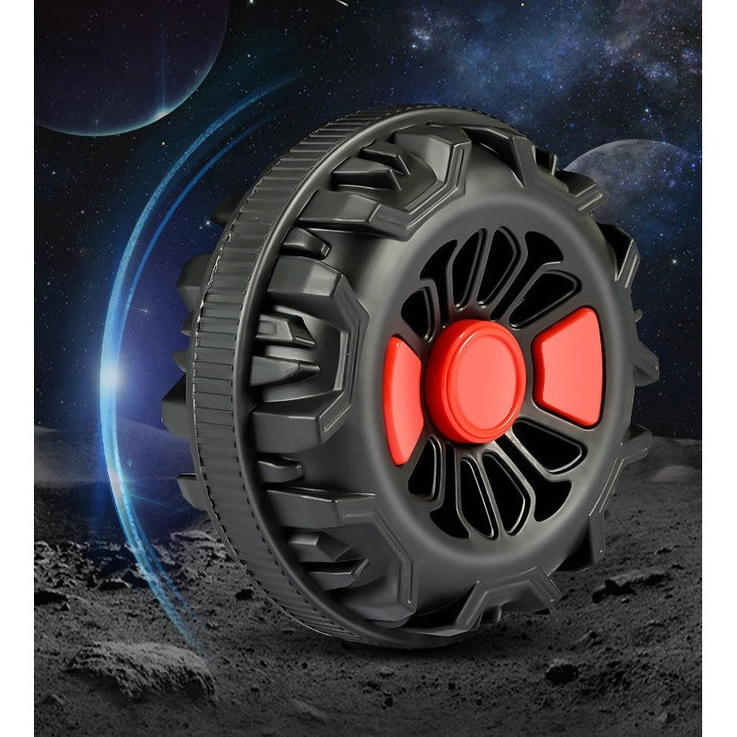 Masinuta Electrica Flippy, pe 4 Roti, Tip ATV, cu Acumulator, Sistem Anti-Rasturnare, Sistem de Lumini si Sunet, 2-5 Ani, 70 x 43 x 48 cm, Rosu-13