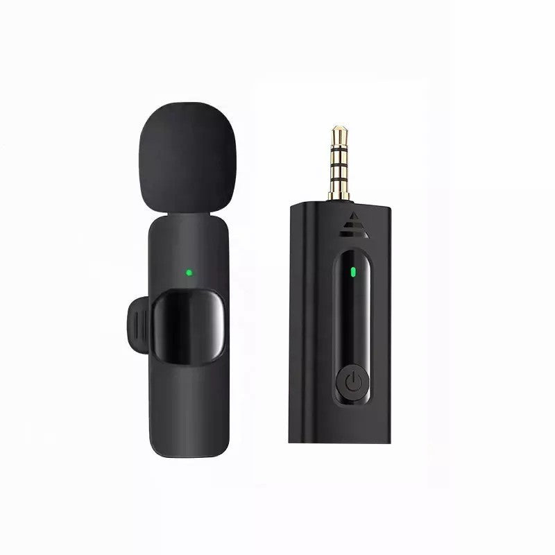 Microfon Lavaliera Wireless, Flippy, 1 Microfon si 1 Receptor 3.5 mm, Autonomie 1-3h, Bluetooth 5.0, >70dB, Baterie 50 mAh, Negru-2