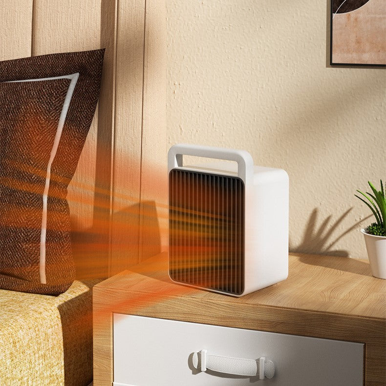 Mini Aeroterma, Flippy, Mini Radiator Electric, Putere 900 W, Buton cu 2 Trepte de Temperatura, Inchidere Automata, cu Maner de Prindere, 15x10.3x21 cm, Alb/ Negru-9