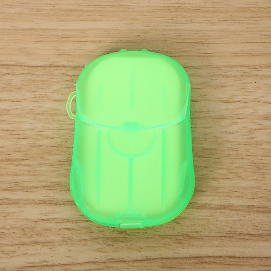 Mini Cutie de Sapun din Hartie, Flippy, de Unica Folosinta, Portabila, Potrivit pentru Calatorii, 20 buc, Verde-1