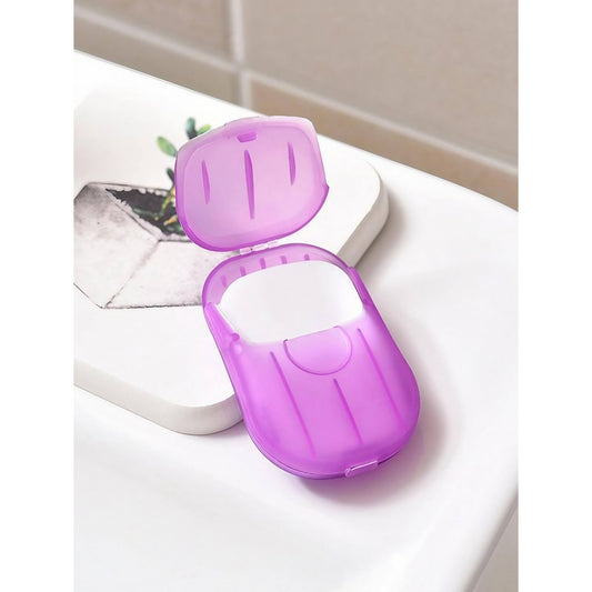 Mini Cutie de Sapun din Hartie, Flippy, de Unica Folosinta, Portabila, Potrivit pentru Calatorii, 20 buc, Roz-1