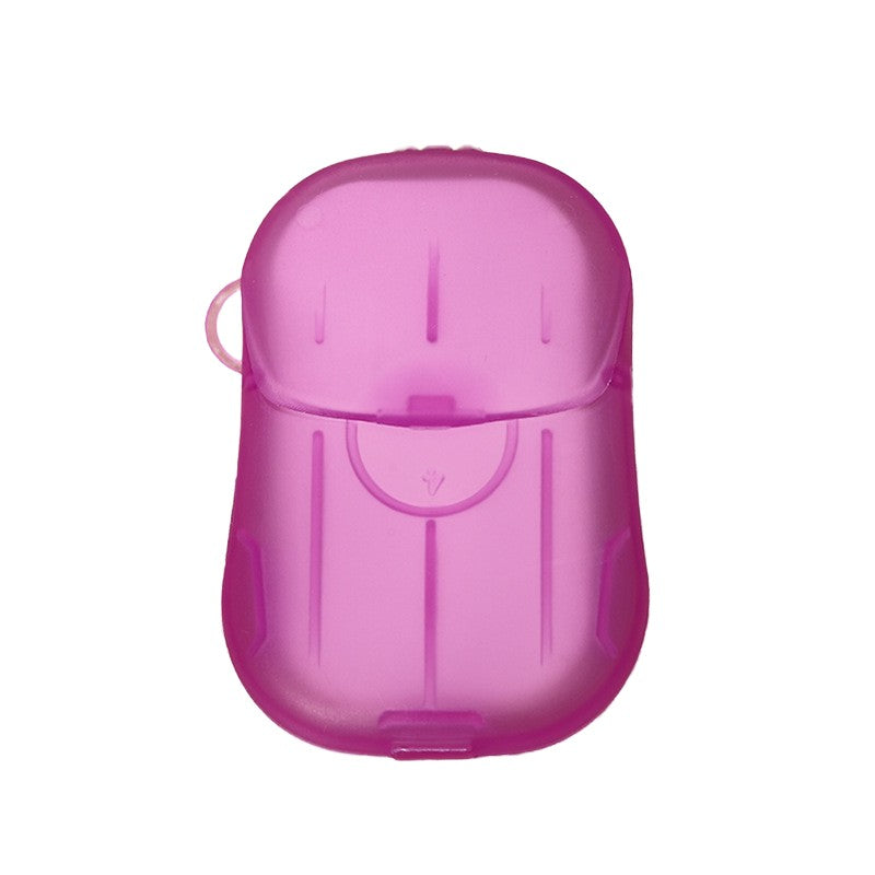 Mini Cutie de Sapun din Hartie, Flippy, de Unica Folosinta, Portabila, Potrivit pentru Calatorii, 20 buc, Roz-0