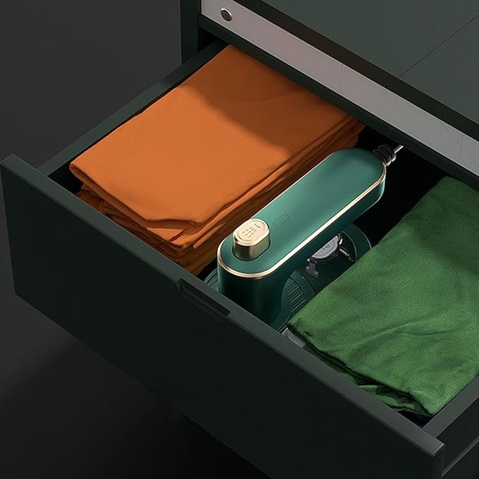 Mini Fier de Calcat, Flippy, Pliabil si Portabil, Calcare Verticala/Orizonala, cu Abur, 50 ml, 40W, 10.5 x 12 cm, Verde-2