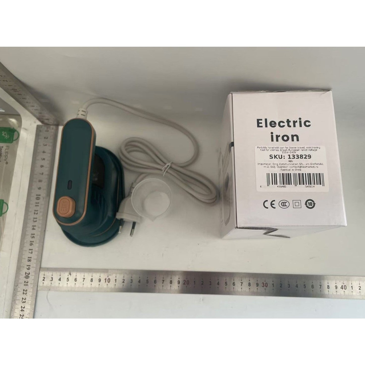 Mini Fier de Calcat, Flippy, Pliabil si Portabil, Calcare Verticala/Orizonala, cu Abur, 50 ml, 40W, 10.5 x 12 cm, Verde-6