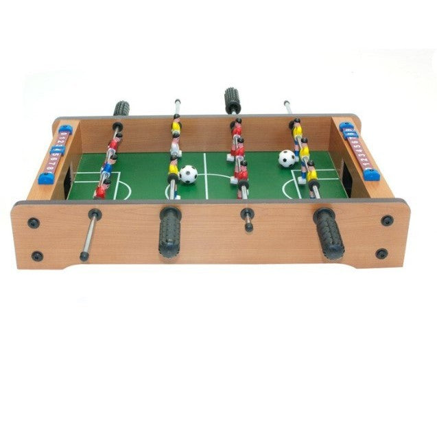 Mini Masa de Fotbal cu Teren si 12 Jucatori Flippy, 4 Manere, cu Tablou pentru Scor, din Metal, Lemn si ABS, 51 x 31 x 9.6 cm, pentru copii/adulti-4
