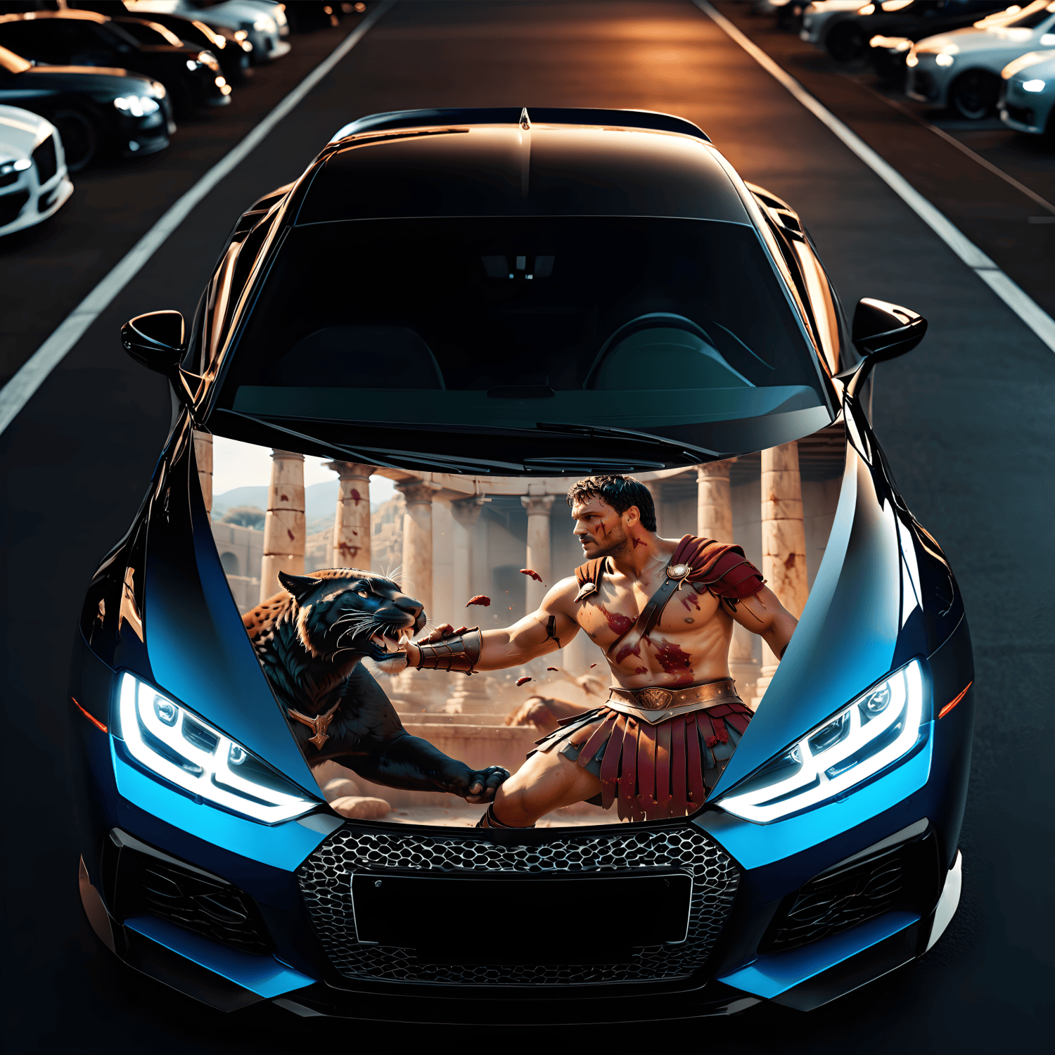 Folie Capota Auto "Hood Art" rezistenta la exterior, marime M (165 x 120cm) - Cod_ AVX-CAPOTA-015M-0