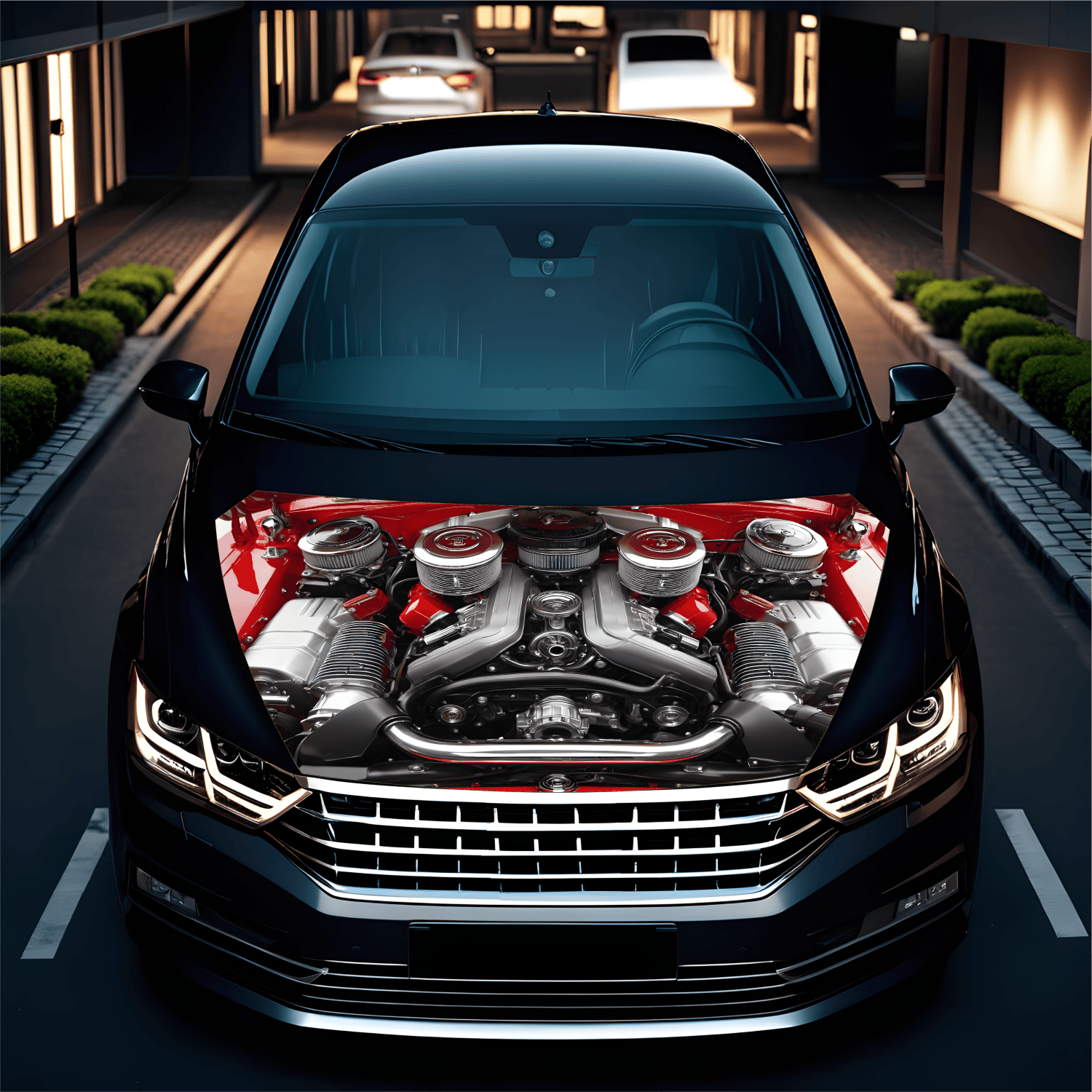 Folie Capota Auto "Hood Art" rezistenta la exterior, marime M (165 x 120cm) - Cod_ AVX-CAPOTA-020M-1