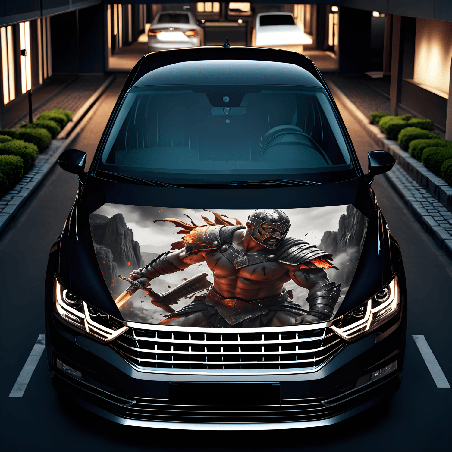 Folie Capota Auto "Hood Art" rezistenta la exterior, marime L (180 x 130cm) - Cod_ AVX-CAPOTA-008L-1