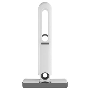 Mop de mână Flippy, mini portabil, cu sistem de stoarcere, dispozitiv de curățare manuală, cu burete absorbant, material PVA, suprafețe și ferestre multiple, 29,5 x 15,5 cm, alb Culoare: Patentat [mop mic + 3 PU care nu se întăresc niciodată Mia-0