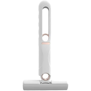 Mop de mana Flippy, mini-portabil, cu sistem de stoarcere, dispozitiv de curatat manual, cu burete absorbant, material PVA, multisuprafete si geamuri, 29.5 x 15.5 cm, alb-0