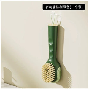 Perie pentru Curatare Incaltaminte cu Recipient pentru Detergent, Flippy, Perie Multifunctionala pentru Incaltaminte si Lenjerie, cu Peri Moi, Fara Deteriorare, 22x6x4 cm, Culoare Verde-0