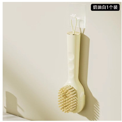 Perie pentru Curatare Incaltaminte cu Recipient pentru Detergent, Flippy, Perie Multifunctionala pentru Incaltaminte si Lenjerie, cu Peri Moi, Fara Deteriorare, 22x6x4 cm, Culoare Galben-0