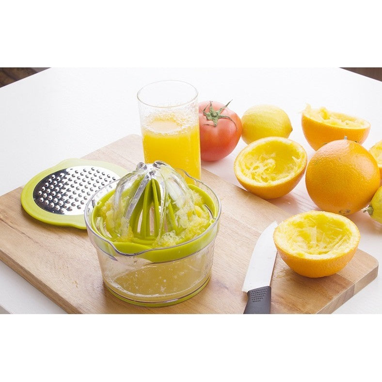 Storcator de Fructe 2 in 1, Flippy, cu Razatoare si Separator Ou, 14.8 x 8 x 13 cm, Verde-5