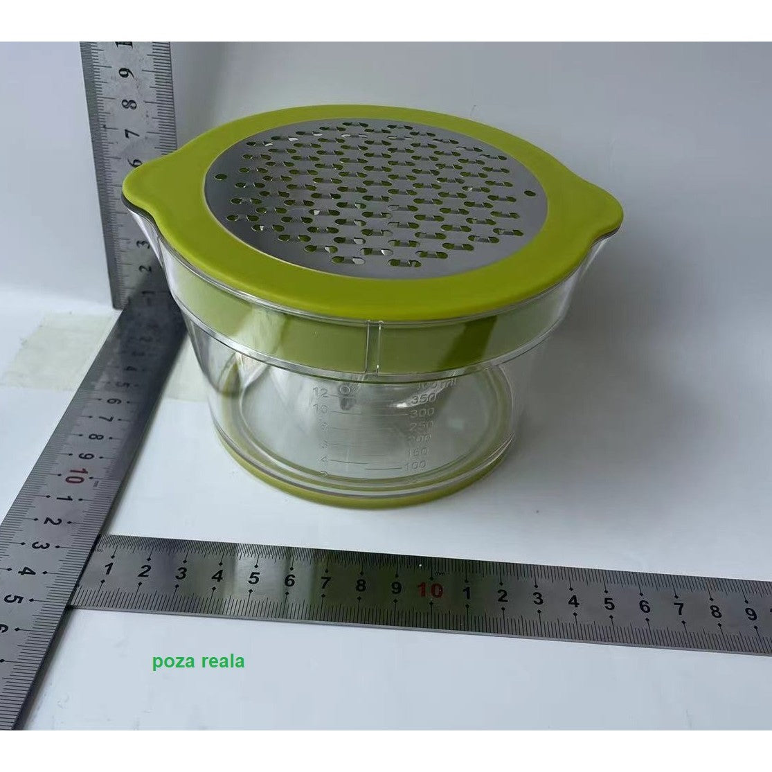 Storcator de Fructe 2 in 1, Flippy, cu Razatoare si Separator Ou, 14.8 x 8 x 13 cm, Verde-14