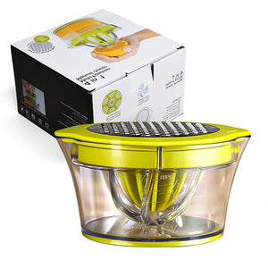 Storcator de Fructe 2 in 1, Flippy, cu Razatoare si Separator Ou, 14.8 x 8 x 13 cm, Verde-0
