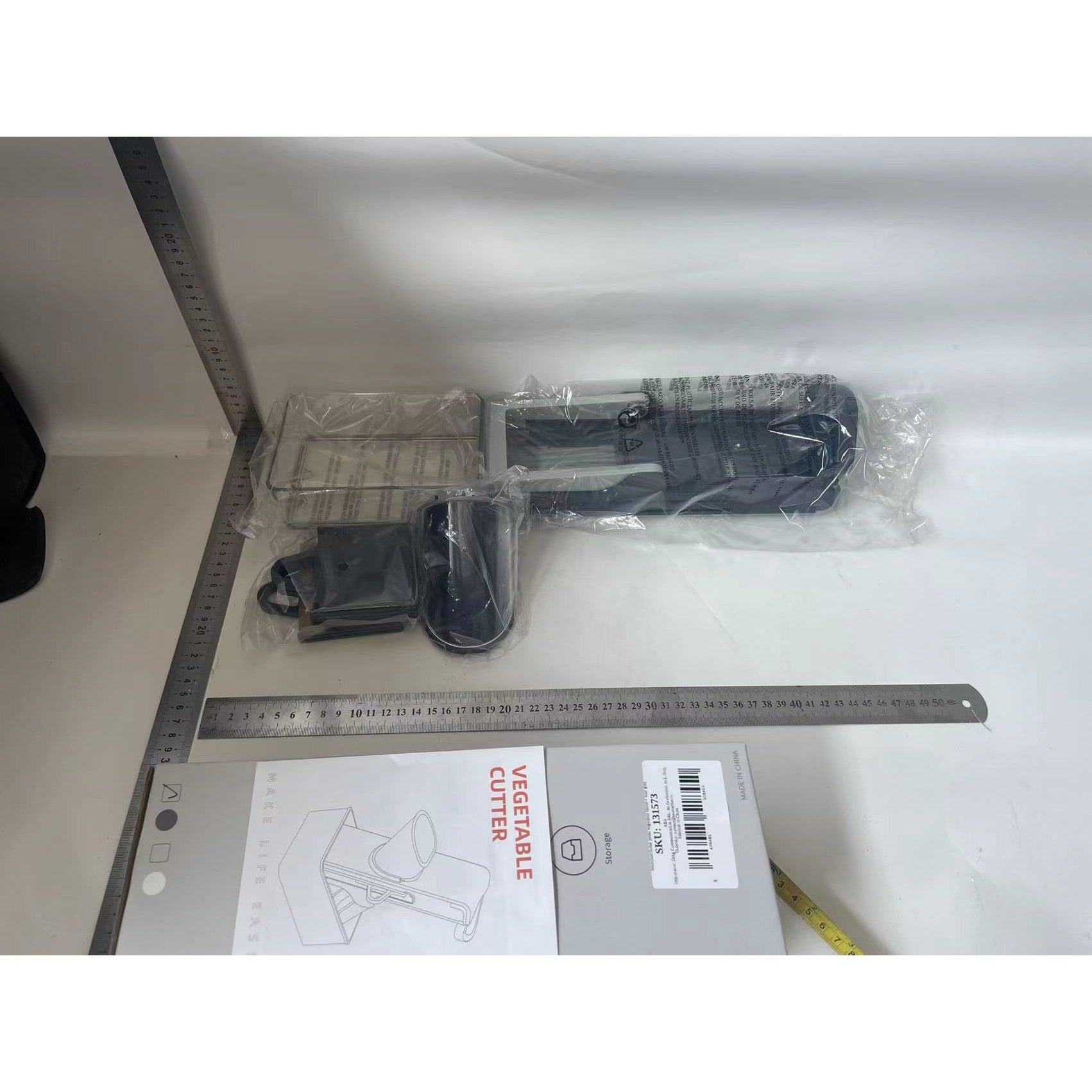 Feliator de legume multifunctional, taieturi diferite, razatoare bucatarie taiere cartofi presa manuala, pliabil, gri-1