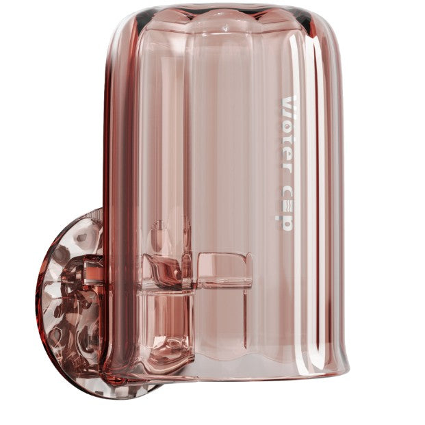 Suport Multifunctional 2 in 1, Pahar si Suport pentru Periuta de Dinti, Flippy, Plastic, Dimensiune: 10.4 x 7.3 x 7.3 cm, Roz-0