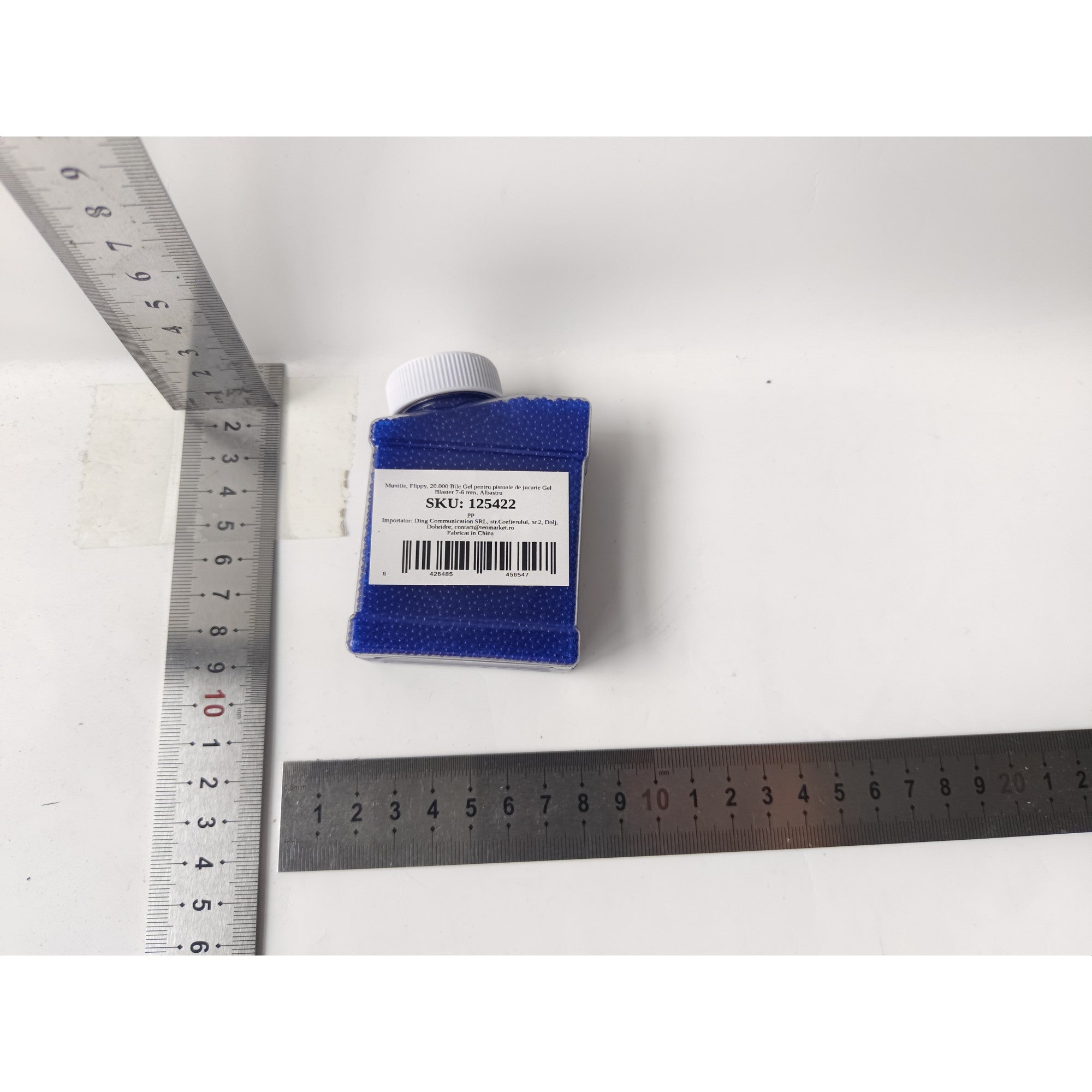 Munitie, Flippy, 20.000 Bile Gel pentru pistoale de jucarie Gel Blaster 7x6 cm, Albastru-7