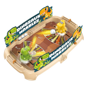 Joc de Masa Interactiv Dino Marbles pentru Copii, Flippy, 4 Mingi, Tabela Scor, 40.7x27x14 cm, Maro-0
