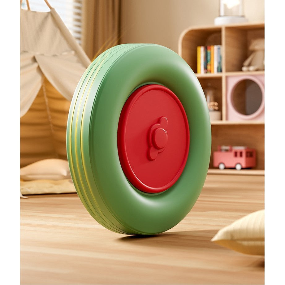 Masinuta Ride-On Flippy, cu Sistem Anti-Rasturnare, Claxon pe Volan, 1-6 Ani, 60 x 28 x 34 cm, Alb-Verde-6