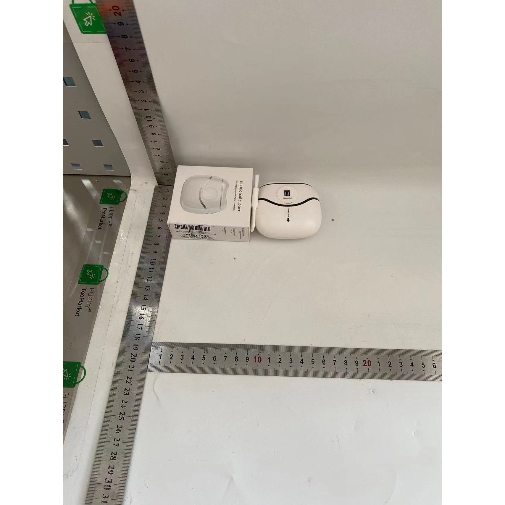 Unghiera Electrica, Flippy, Portabila, Incarcare USB, Zgomot redus, Alb-Negru-1