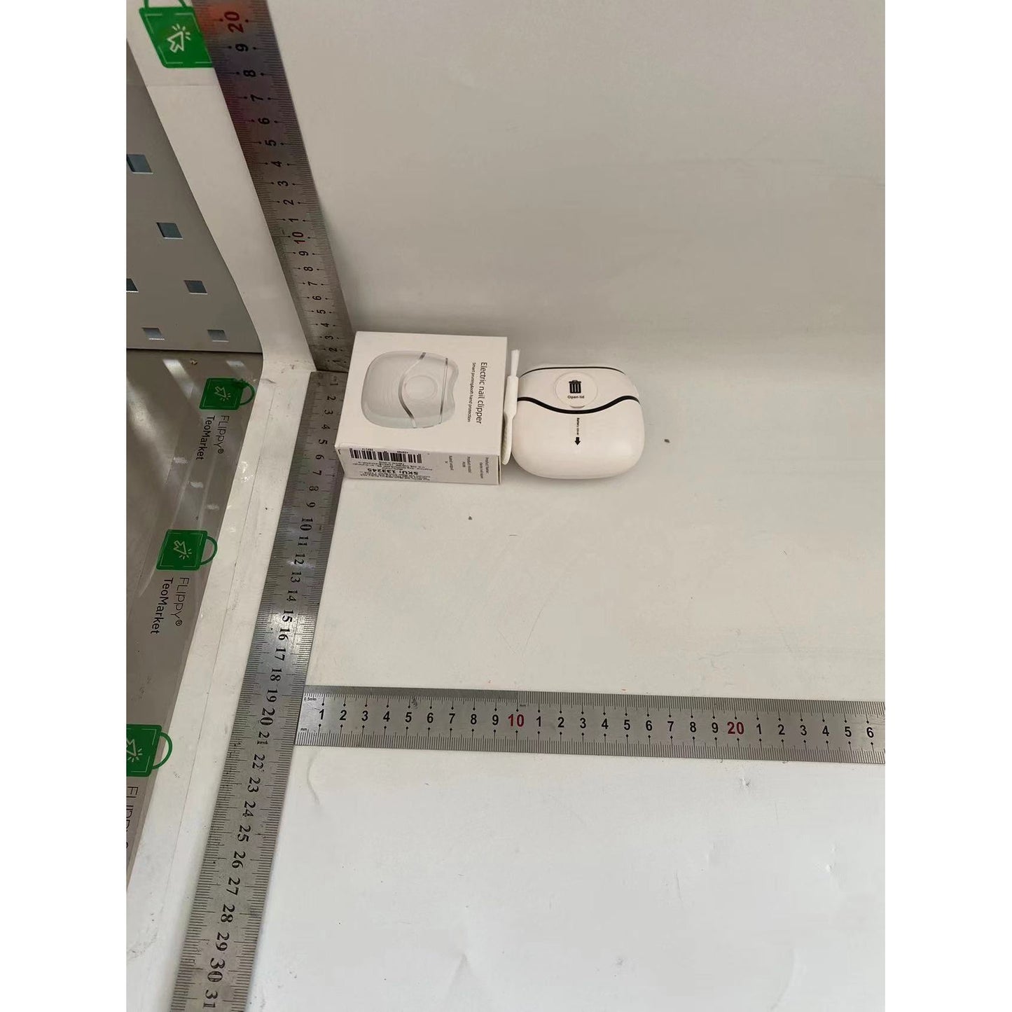 Unghiera Electrica, Flippy, Portabila, Incarcare USB, Zgomot redus, Alb-Negru-1