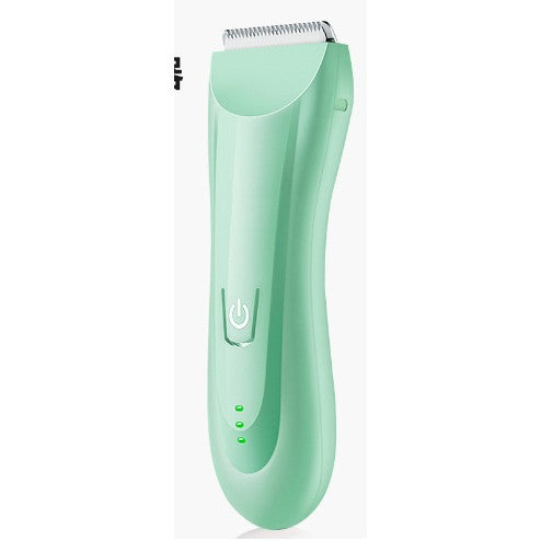 Masina De Tuns Bebelusi si Copii, Flippy, Lame Cermice si Inox, Fara Fir, Functie Anti Taiere, Silentios, 50 W, Rezistent la Apa, 2 Accesorii, Incarcator USB, Verde-0