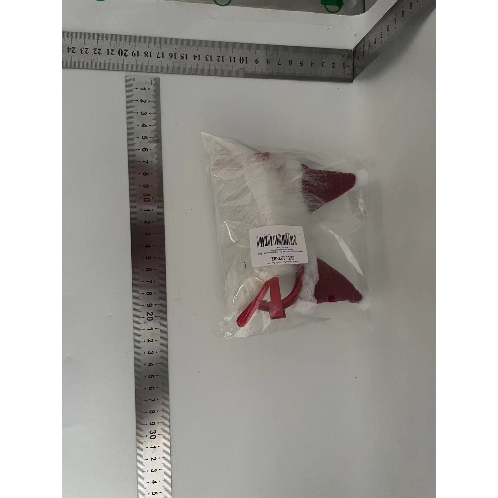 Ochelari de Craciun, Flippy, cu Nas si Barba, Model Mos Craciun, 24x14cm, Rosu-1