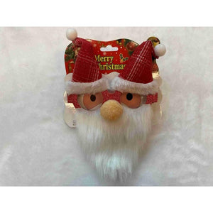 Ochelari de Craciun, Flippy, cu Nas si Barba, Model Mos Craciun, 24x14cm, Rosu-0