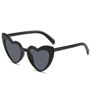 Ochelari in Forma de Inima, Flippy, pentru Petrecerea Burlacitelor, Protectie Soare, Negru-0