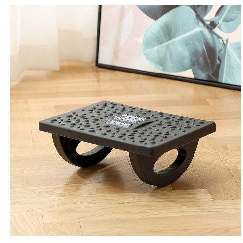 Suport Ergonimic pentru Picioare, Flippy, Plastic, cu Role de Masaj pentru Talpi, pentru Birou, Usor de Transportat, Detasabil, 33.5x24x12 cm, Negru-0