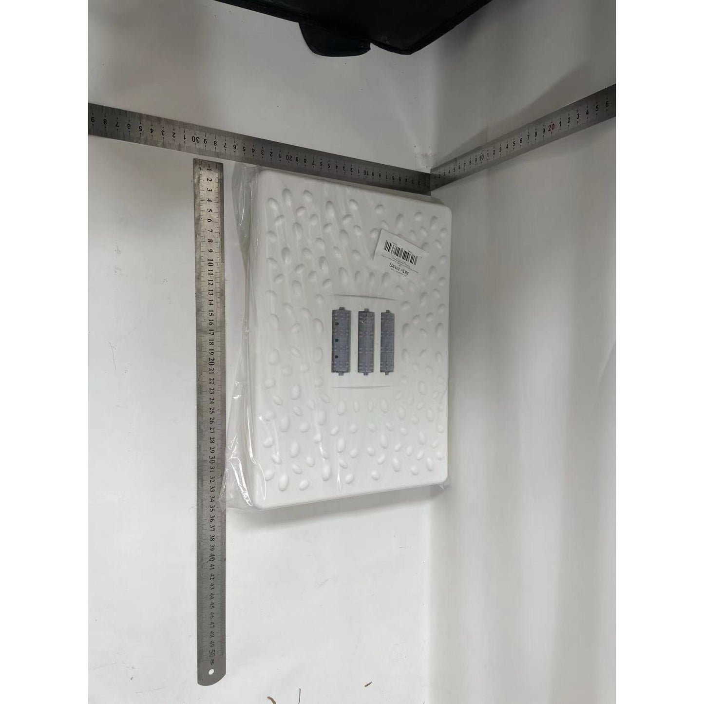 Suport Ergonimic pentru Picioare, Flippy, Plastic, cu Role de Masaj pentru Talpi, pentru Birou, Usor de Transportat, Detasabil, 33.5x24x12 cm, Alb-1
