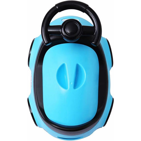 Olita pentru Copii, Flippy, +1an, Portabila, Design Masinuta cu Capac, Model Prietenos, Non-Toxic, Compartiment Detasabil, Usor de Curatat, Albastru-1