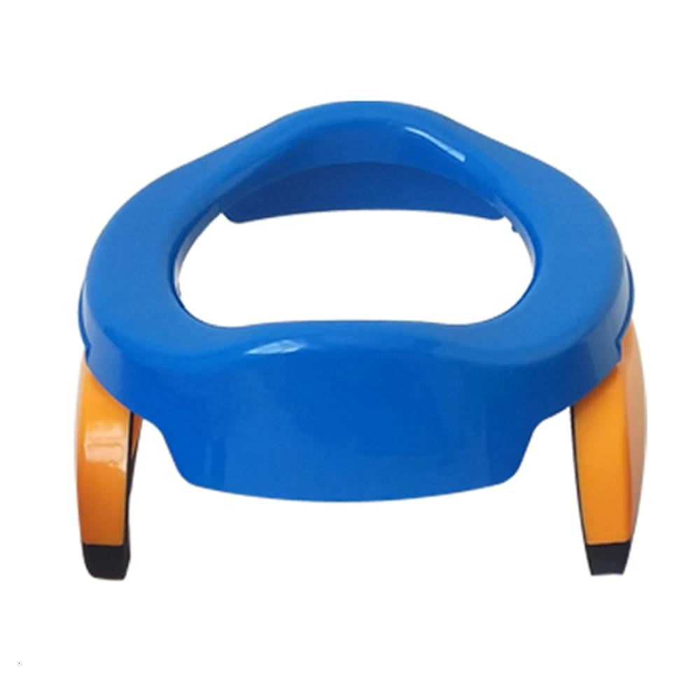 Olita Portabila 2 in 1, Flippy, Olita + Capac de Toaleta, din Plastic, Diametru 21 cm, Albastru-0