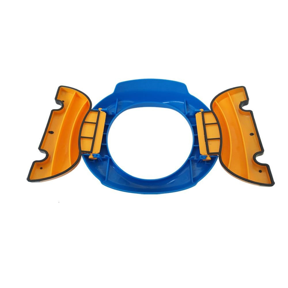 Olita Portabila 2 in 1, Flippy, Olita + Capac de Toaleta, din Plastic, Diametru 21 cm, Albastru-8