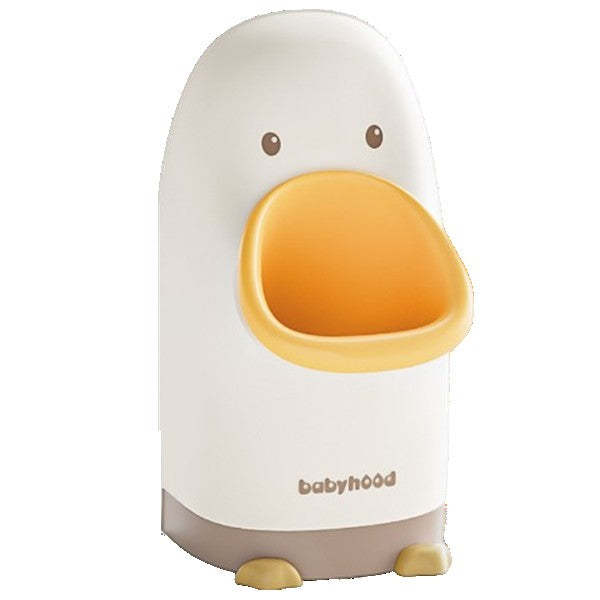 Olita tip Pisoar pentru Copii, Flippy, +1an, Portabila, Design Ratusca, Model Prietenos, Non-Toxic, Usor de Curatat, 23.3 x 24 x 43 cm, Alb/Galben-0