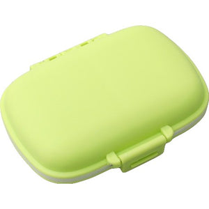 Organizator medicamente, Plastic, 8 compartimente, 0.1 L, Verde, Flippy, 11 x 7 cm-0