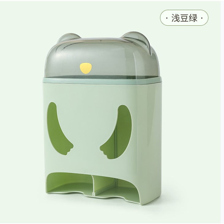 Cutie de Depozitare, Montare Perete, Flippy, Model Urs, Verde-0