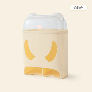 Cutie de Depozitare, Montare Perete, Flippy, Model Urs, Crem-0