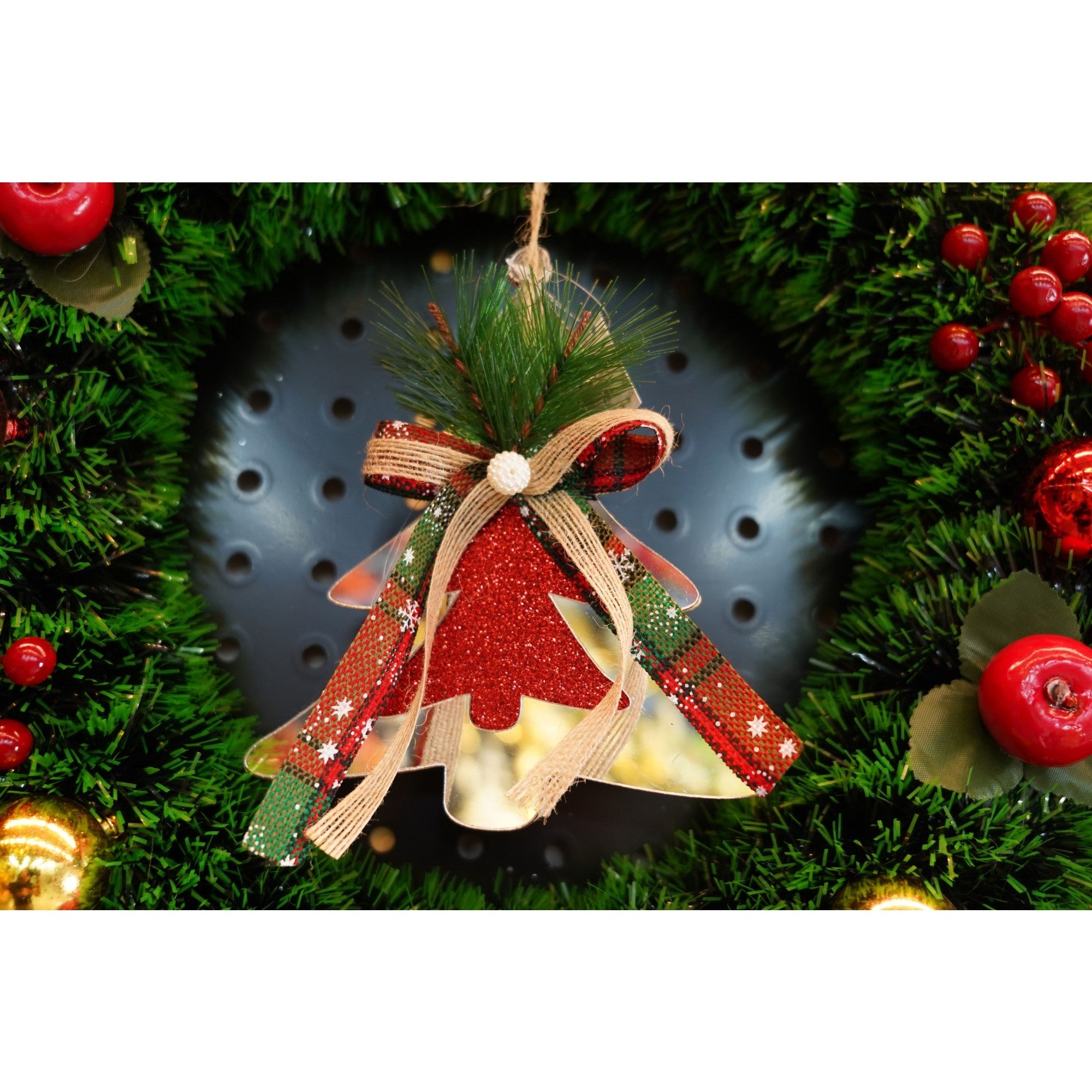 Ornament brad, Flippy, Brad, Argintiu, Lucios, 14*15CM, Acril, Interior/ Exterior-2