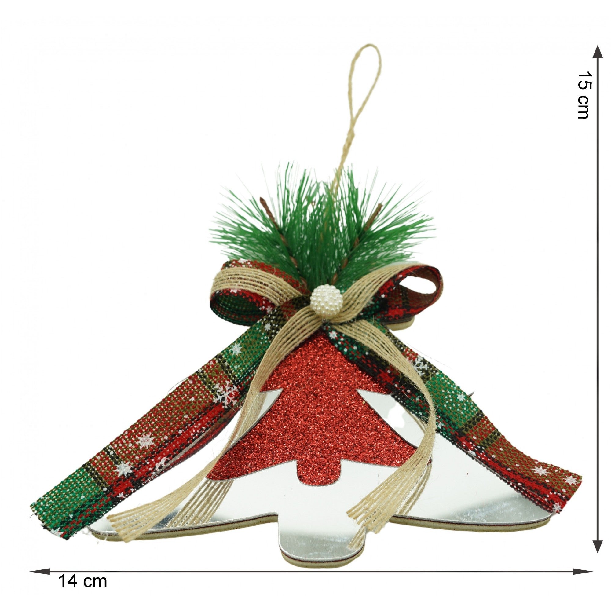 Ornament brad, Flippy, Brad, Argintiu, Lucios, 14*15CM, Acril, Interior/ Exterior-5