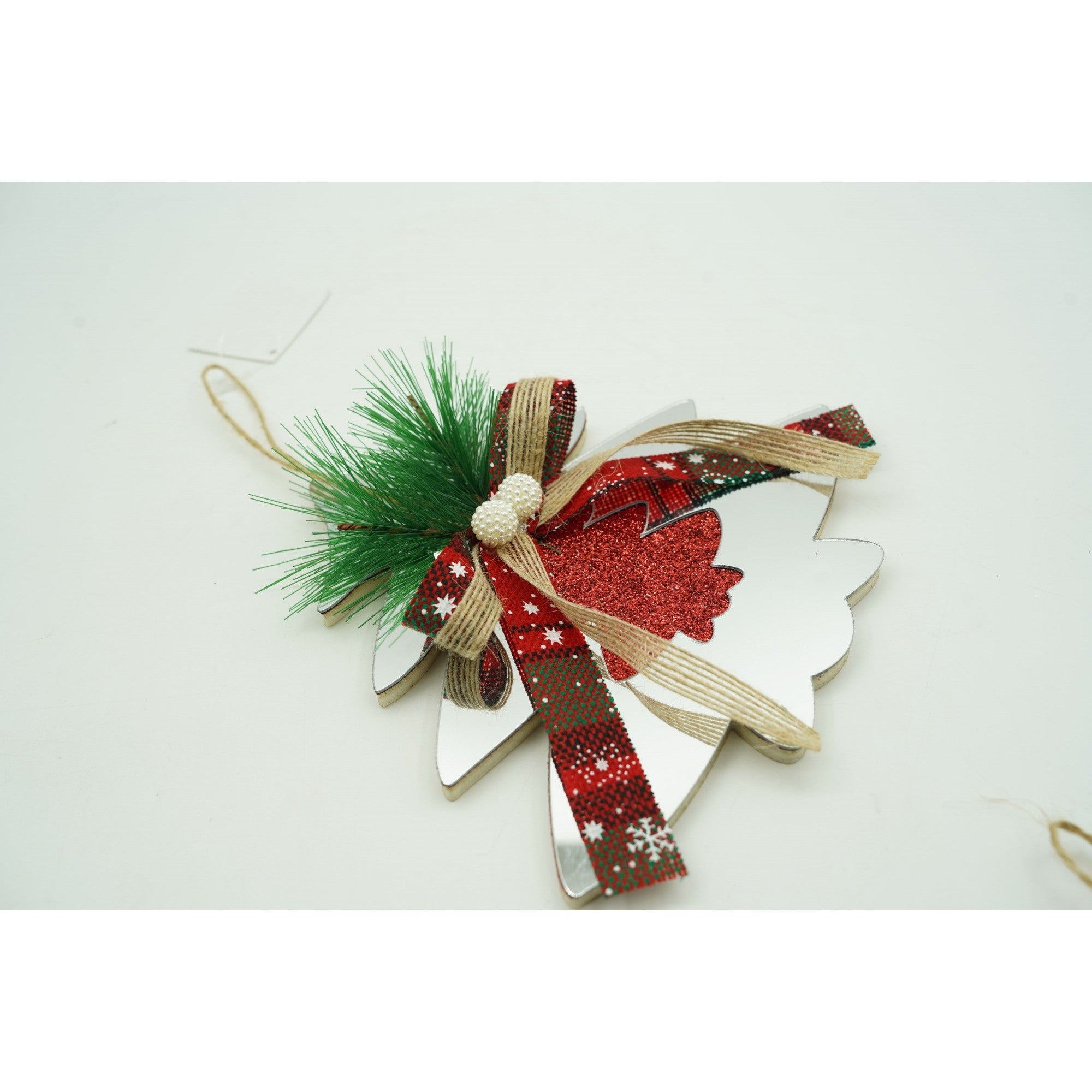 Ornament brad, Flippy, Brad, Argintiu, Lucios, 14*17CM, Acril, Interior/ Exterior-1
